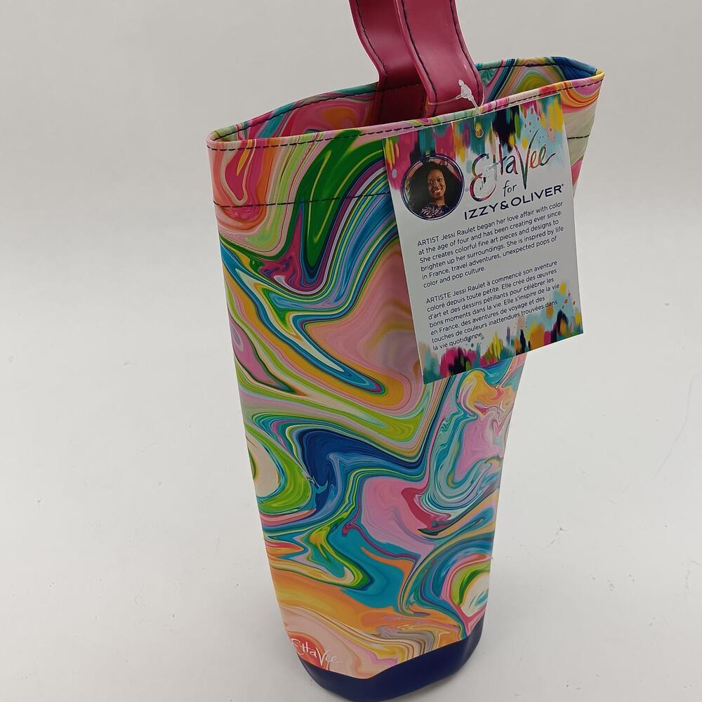 Izzy & Oliver EttaVee In The Groove Insulated Wine Bottle Bag Multicolor